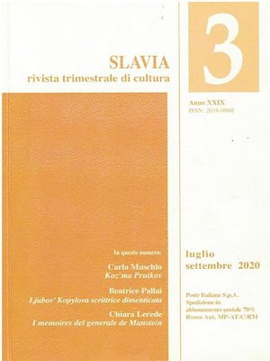 cover image of Slavia N. 2020 3